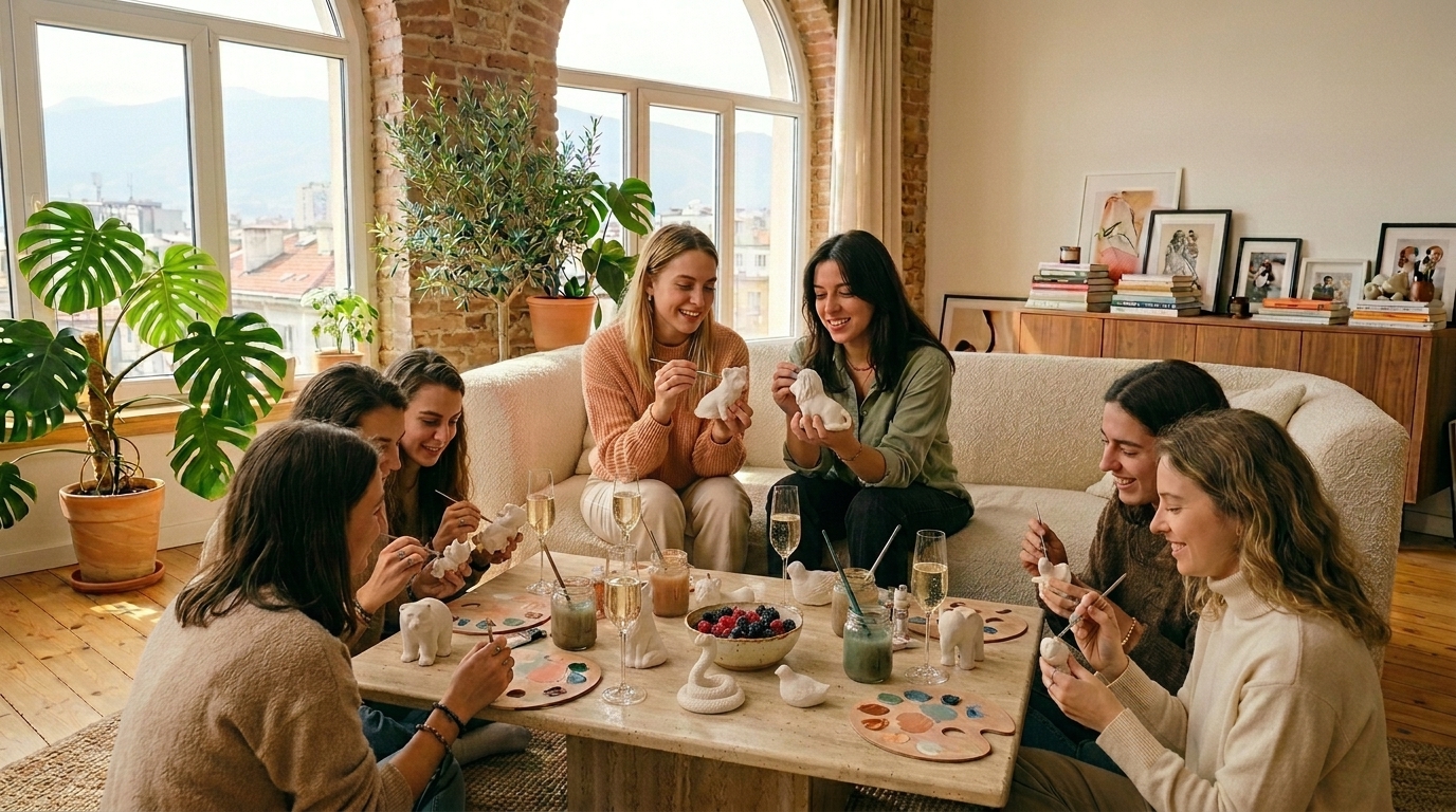 Private group painting figurines